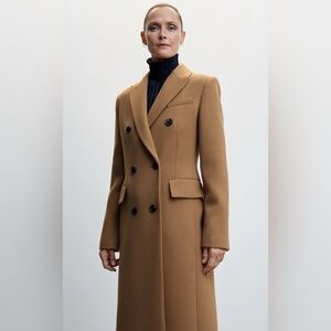 ZARA Woman Manteco Wool Blend Coat Size XS